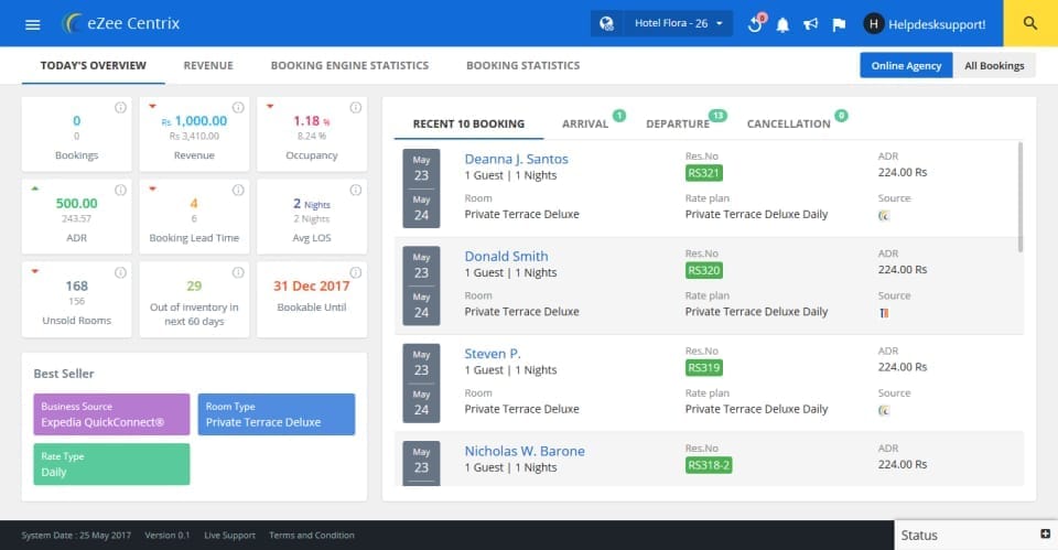 eZee Centrix screenshot